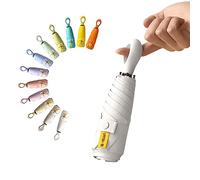 erised's bifrost Mini Paraguas del Sol Plegable de Viaje de Bolsillo/Compacto Portátil Protección/Resistencia Los Rayos UV UPF 50/Impermeable a Prueba/6 Varillas Costillas Paraguas para Mujer