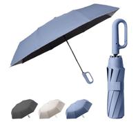 erised's bifrost Paraguas Plegable Automático con Mango de Mosquetón, Compacto, Portátil, Protección UV,Secado Rápido, Sol/Lluvia, 8 Varillas, Viaje, Hombre y Mujer