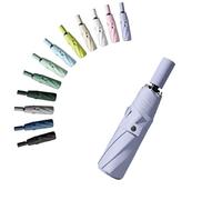 erised's bifrost Pieghevole da Viaggio Ombrello Compatto Apertura/Chiusura Automatica Maniglia Strato di rivestimento 8 Stecche/Anti UV UPF 50 golf portatile/Sole/Uomini Donne Bambini