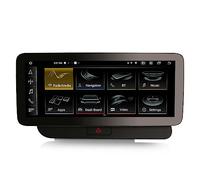 Erisin 12,3" Android 14 8GB+128GB 8-Core Radio de Coche Estéreo Navegación de Automóvil para Audi Q5 2009-2016 (Alta Configuración) Soporta Wireless CarPlay Android Auto Bluetooth 5.0 WiFi MMI Canbus