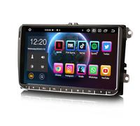 Erisin 4GB+64GB 8-Core 9 Pulgadas Android 13 GPS Navegación Coche Estéreo de Automóvil para VW Amarok Crafter Caddy Polo ŠKODA Yeti Transporter T6 Soporte CarPlay Android Auto Dab+ Bluetooth 5.0 WiFi