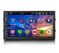 erisin 4GB + 64GB Android 14 8 Core Radio Coche Doble DIN Autoradio Universal 2 DIN también para Nissan Soporte Carplay Android Auto GPS DSP Bluetooth 5.0 WiFi Dab+ IPS DVR OBD GPS Navegador