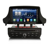 Erisin 4GB+64GB Android 14 Radio de Coche Estéreo para Renault Megane 3 Renault Fluence Carplay Inalámbrico DSP Bluetooth 5.0 WiFi SWC DVD DSP GPS Pantalla táctil GPS Navegación