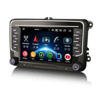 Erisin 7" Pantalla 8-Core 4GB+64GB Android 14 Radio Coche Bluetooth GPS Navegador para VW Amarok Crafter Caddy Polo ŠKODA Yeti Transporter T6 Wireless CarPlay Android Auto Dab+ WiFi 4G USB IPS Canbus