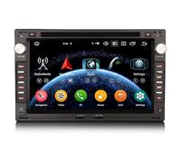 Erisin 7 Pulgadas 8 Núcleo 4GB+64GB Android 14 Radio Coche Bluetooth GPS Navegación para VW Bora Jetta MK4 Sharan Polo T5 Skoda Octavia Superb Dab CarPlay Pantalla táctil DVD Control en el Volante