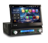 Erisin 7 Pulgadas Android 16 1 DIN Desmontable Coche Estéreo de Automóvil GPS Reproductor De Dab+ Radio Pantalla Táctil Bluetooth 5.0 Incorporado DSP CarPlay Android Auto WiFi OBD2 4GB RAM+64GB ROM