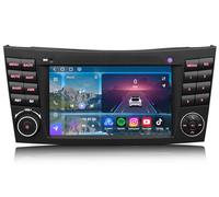 Erisin 8+128GB Android 14 Qualcomm Radio Coche con Pantalla Táctil Estéreo para Mercedes CLS/E-Class W211 W219 Bluetooth 5.1 CarPlay inalámbrico FM DSP A2DP SWC WiFi Canbus Dab+