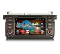 Erisin 8-Core 4+64GB Android 14 Radio de Coche Estéreo Navegación para BMW Serie 3 E46/ Rover 75/ MG ZT Soporte GPS Sat Nav inalámbrico Carplay DSP Bluetooth 5.0 WiFi Canbus