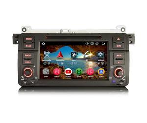 Erisin 8-Core 4+64GB Android 14 Radio de Coche Estéreo Navegación para BMW Serie 3 E46/ Rover 75/ MG ZT Soporte GPS Sat Nav inalámbrico Carplay DSP Bluetooth 5.0 WiFi Canbus