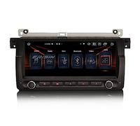Erisin 8-Core 4GB+64GB Android 14 GPS Navegación Coche Estéreo de Automóvil Reproductor 8.8" Pantalla Táctil para BMW Serie 3 E46 MG ZT Rover 75 Soporta Bluetooth 5.0 Dab+ CarPlay Android Auto WiFi