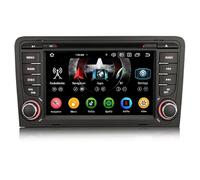 erisin 8-Core 4GB+64GB Android 16 Autoradio para Audi A3 S3 RS3 RNSE-PU CarPlay WiFi Bluetooth 5.0 DSP Canbus SWC GPS DVD FM Radio Pantalla táctil Estéreo Navegador