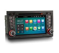 Erisin 8-Core 4GB RAM+ 64GB ROM 7" Android 10 GPS Navegación Pantalla Táctil Estéreo de Automóvil para Audi A4 S4 RS4 RNS-E Seat Exeo Soporta CarPlay Android Auto DSP Bluetooth WiFi FM Dab+