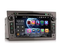 Erisin 8-Core 6GB+128GB Android 14 Radio Coche Bluetooth GPS Navegador para Opel Astra H Antara Corsa C/D Vivaro Zafira Vectra Meriva Signum 7" Pantalla CarPlay Android Auto Dab+WiFi 4G USB DSP Canbus