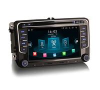 Erisin 8-Core 7 Pulgadas Android 13 DVD Radio de Coche Estéreo Navegación de Automóvil para VW Passat Golf 5/6 Touran Skoda Seat Tiguan Jetta T5 Polo Incorporada CarPlay Android Auto WiFi 4GB+64GB