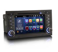 Erisin 8-Core 7 Pulgadas Android 14 GPS Navegación DVD Estéreo de Automóvil para Audi A4 S4 RS4 B9 B7 Seat Exeo Soporte Inalámbrico CarPlay Android Auto Bluetooth WiFi 4G RDS OBD2 4GB RAM+64GB ROM