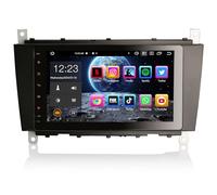 Erisin 8-Core 8 Pulgadas Android 14 GPS Navegación Estéreo de Automóvil para Mercedes Benz Clase C/CLC W203 Clase G W463 Soporte CarPlay Android Auto Bluetooth WiFi DSP TPMS FM Dab+ 4GB RAM+64GB ROM