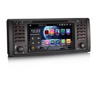Erisin 8-Core Android 14 4GB+64GB GPS Navegación DVD Estéreo de Automóvil Reproductor 7" Pantalla Táctil para BMW Serie 5 E39 M5 Soporta Bluetooth 5.0 Dab+ Wireless CarPlay Android Auto WiFi DSP SWC