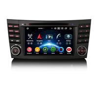 Erisin 8-Core Android 14 4GB+64GB GPS Navegación Radio Coche con Pantalla 2 DIN DVD 7" Pantalla táctil para Mercedes-Benz Clase E/CLS W211 W219 CarPlay Android Auto Bluetooth WiFi 4G DSP Canbus