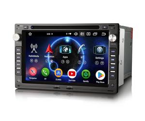 erisin 8-Core Android 14 Autoradio GPS para VW Bora Jetta MK4 Sharan Polo T5 Skoda Octavia Superb Dab CarPlay WiFi OBD2 BT5.0 DSP Canbus SWC Pantalla táctil 4GB+64GB