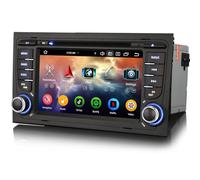 erisin 8-Core Android 14 Autoradio para Audi A4 S4 RS4 8E 8F B9 B7 Seat Exeo Dab+ Navegador GPS Wireless CarPlay WiFi Bluetooth 5.0 DSP Canbus SWC 4GB+64GB Reproductor de DVD Pantalla táctil