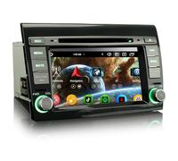 Erisin 8 Núcleos 4GB+64GB Android 14 GPS Navegación DVD Coche Estéreo de Automóvil para FIAT Bravo 7 Pulgadas IPS Pantalla Táctil Soporte CarPlay Android Auto OBD2 Buetooth WiFi Dab+ DSP CANBUS USB
