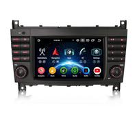 Erisin 8 núcleos 4GB+64GB Android 14 Radio Coche Bluetooth GPS Navegador para Mercedes Benz Clase C W203 Clase CLC W203 C180 Clase G W463 Wireless CarPlay Android Auto Dab+ WiFi 4G USB DSP SWC Canbus
