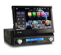 Erisin 8 Núcleos 6GB RAM+128GB ROM Android 14 1 DIN Desmontable Radio Coche Bluetooth GPS Navigation 7 Pulgadas IPS Pantalla Táctil soporta Incorporado CarPlay Android Auto WiFi 4G OBD2 DSP Dab+ USB