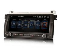 Erisin 8 núcleos 8.8 Pulgadas Android 10 GPS Navegación Estéreo de Automóvil Reproductor para BMW Serie 3 E46 318 320 325 M3 Rover 75 MG ZT Soporta CarPlay DSP Android Auto BT WiFi Dab+ 4GB+64GB
