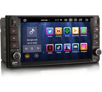 Erisin 8 Núcleos Android 14 GPS Navegación Estéreo de Automóvil para Toyota Hilux RAV 4 Corolla Prado Vios Land Cruiser 100 Serie 7" Pantalla táctil Soporte CarPlay Bluetooth 5.0 WiFi Dab+ 4GB+64GB