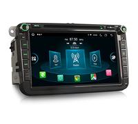 Erisin 8 Pulgadas 8-Core 4GB+64GB Android 14 GPS Navegación Pantalla Táctil DVD Estéreo de Automóvil para VW Passat Golf 5/6 Touran Skoda Seat Tiguan T5 CarPlay Android Auto DSP Bluetooth WiFi FM DAB+
