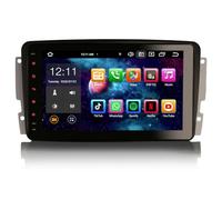 ERISIN 8 Pulgadas Android 14 Radio Coche Bluetooth Pantalla GPS Navegador para Mercedes Benz C/CLK/Clase G W203 W209 W463 Viano y Vito Soporte Carplay Android Auto DSP WiFi Dab+