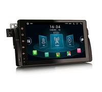Erisin 9 Pulgadas Pantalla Táctil 8 Núcleos Android 11 GPS Navegación Estéreo de Automóvil para BMW Serie 3 E46 M3 Rover 75 MG ZT Soporte CarPlay Android Auto Bluetooth 5.0 DSP WiFi Dab+ 4GB+64GB