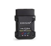 Erisin Mini OBD 2 V1.5 Bluetooth 5.0 Scanner de Voiture Sans Fil Outil de Diagnostic Adaptateur de Couple Testeur de balayage pour iOS, Android Lecteur de Code Windows Avec Application de Couple