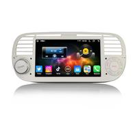Erisin Qualcomm 8-Core Android 14 4GB+64GB GPS Navegación Estéreo de Automóvil para Fiat 500 Fiat 500C Fiat 500S 500E 7" Radio Coche IPS Pantalla CarPlay Android Auto Bluetooth 5.1 WiFi 4G DSP Canbus