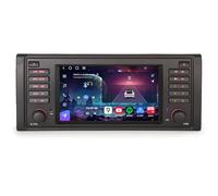 Erisin Qualcomm 8-Core Android 14 8GB+128GB GPS Navegación Coche Estéreo de Automóvil para BMW Serie 5 E39 M5 7" IPS Pantalla Ayuda CarPlay Android Auto Bluetooth 5.1 WiFi 4G DSP Dab+ Canbus SWC OBD2