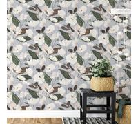 Erismann 1050831 Jardín Secreto Hada Flor De Color Gris Papel Tapiz