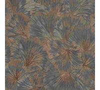 Erismann Lujoso Hoja Papel Metálico Exótico Vinilo con Textura Gris 10373-47