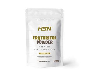 Eritritol de HSN | ¡La Mejor Alternativa al Azúcar! | Edulcorante Natural Bajo en Calorías | Endulzante para Recetas Fitness | Vegano, Sin Gluten, Sin Lactosa, En Polvo, 500 gr