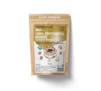 Eritritol Premium foodboost, sustituto del azúcar moreno, caramelización mejorada, 100% de poder edulcorante apto para diabéticos y dietas bajas en calorías o equilibradas - contra la caries