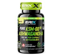 ERIX Nutrición Ashwagandha Pure KSM-66, 5% Witanólidos, 90 Cápsulas, Aumento Líbido, Mayor Potencia