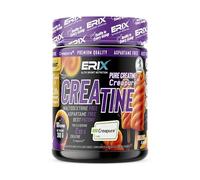 ERIX Nutrición Creatina Creapure en Polvo, 300g, Suplemento Deportivo Micronizado para Aumento de Fuerza, Rendimiento y Masa Muscular (Naranja)