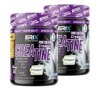 ERIX Nutrición Creatina Monohidrato Creapure en Polvo, Suplemento Deportivo Micronizado para Aumento de Fuerza, Rendimiento y Masa Muscular (Neutra 600g)