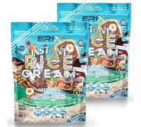 ERIX Nutrición Pack 2x1Kg de Crema de Arroz Instantánea, Harina Sin Azúcar, Fácil Digestión Energía Pre y Post Entreno para Gachas, Cocina, Batidos, Rice Cream (Nut Choco)