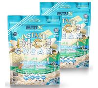 ERIX Nutrición Pack 2x1Kg de Crema de Arroz Instantánea, Harina Sin Azúcar, Fácil Digestión Energía Pre y Post Entreno para Gachas, Cocina, Batidos, Rice Cream (Chocolate Blanco)