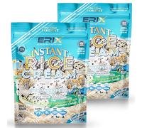 ERIX Nutrición Pack 2x1Kg de Crema de Arroz Instantánea, Harina Sin Azúcar, Fácil Digestión Energía Pre y Post Entreno para Gachas, Cocina, Batidos, Rice Cream (Straciatella)