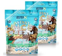 ERIX Nutrición Pack 2x1Kg de Crema de Arroz Instantánea, Harina Sin Azúcar, Fácil Digestión Energía Pre y Post Entreno para Gachas, Cocina, Batidos, Rice Cream (Praline)