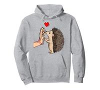 Erizo Amor Mujeres Niños Niñas Hombres Sudadera con Capucha