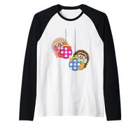 Erizo Bolas De Árbol De Navidad Divertido Lindo Navidad Camiseta Manga Raglan