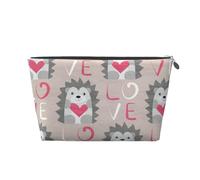 Erizo con Amor de corazón, Bolsa de artículos de tocador Bolsa de Maquillaje Bolsa de cosméticos Bolsa de artículos de tocador de Viaje portátil
