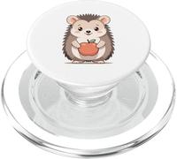 Erizo con Manzana ilustración Animal PopSockets PopGrip para MagSafe
